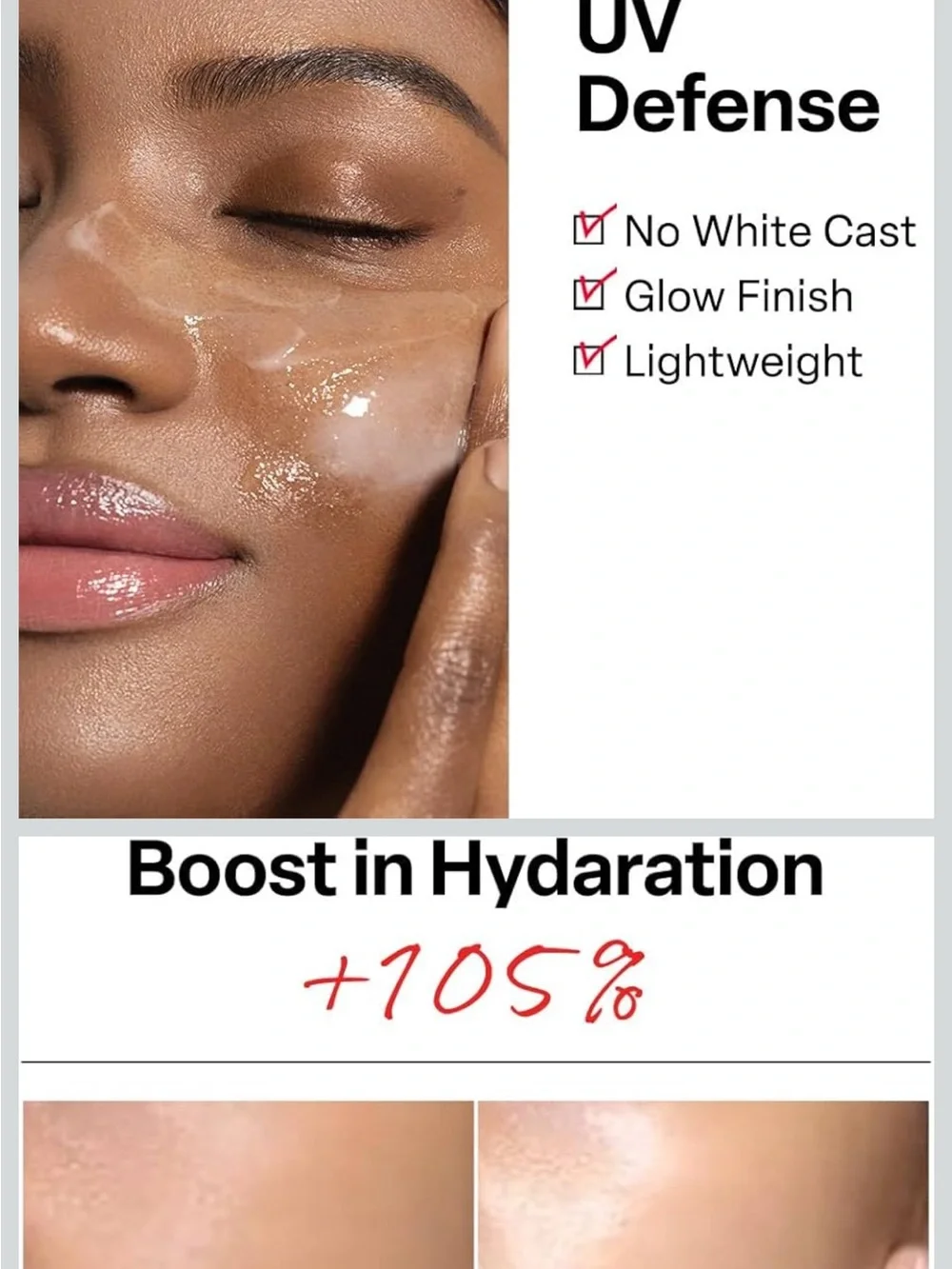 R.E.D Blemish Soothing Up Sun SPF50+ — White & Green Sun Cream -2pcs set